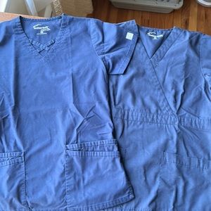 2 BUTTERSOFT SCRUB TOPS